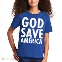 God Save America USA Religious Kids T-Shirt thumb 2