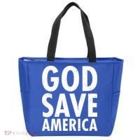 God Save America USA Religious Tote Bag thumb 0