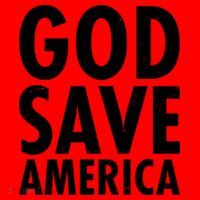 God Save America USA Religious Santa Hat thumb 1