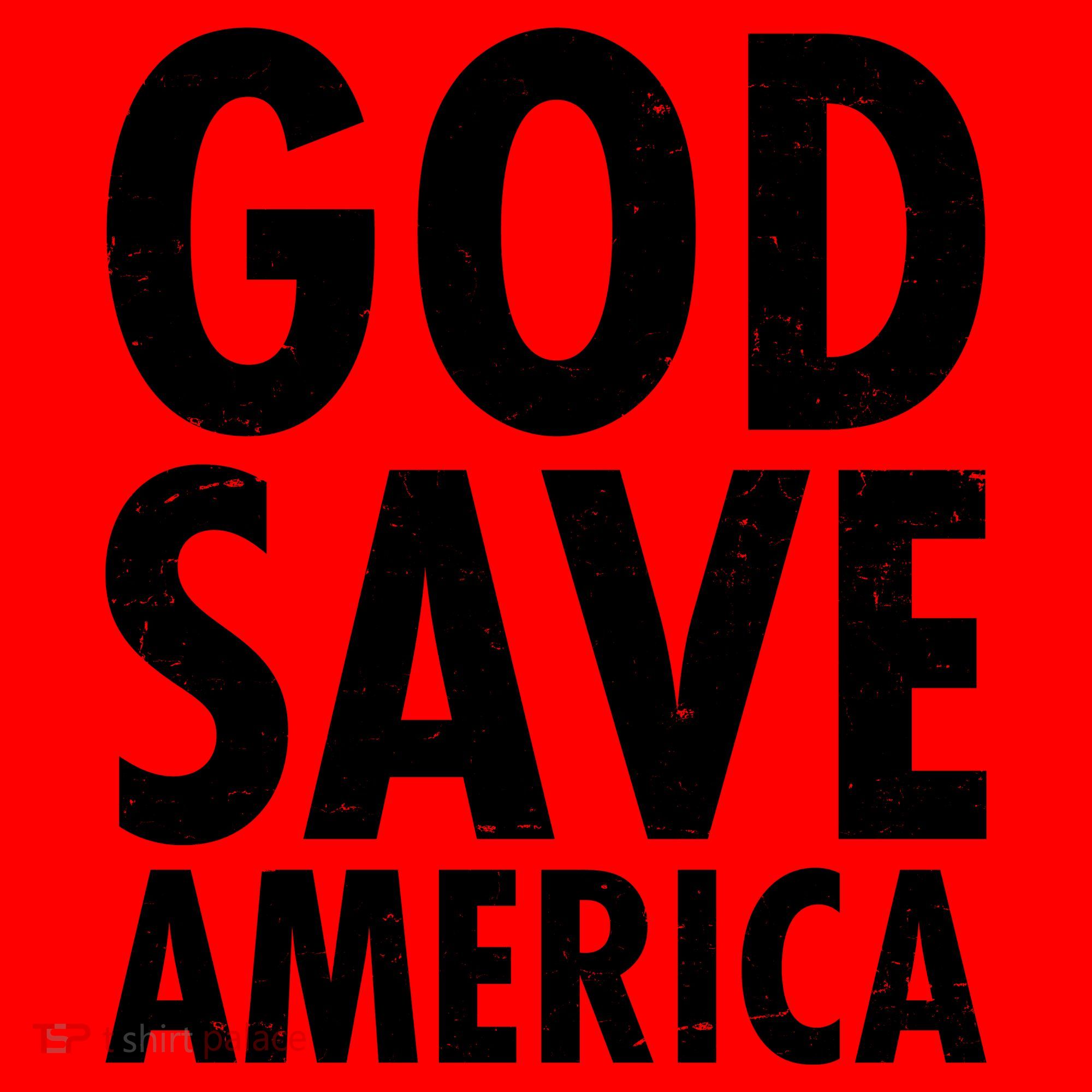 God Save America USA Religious Santa Hat