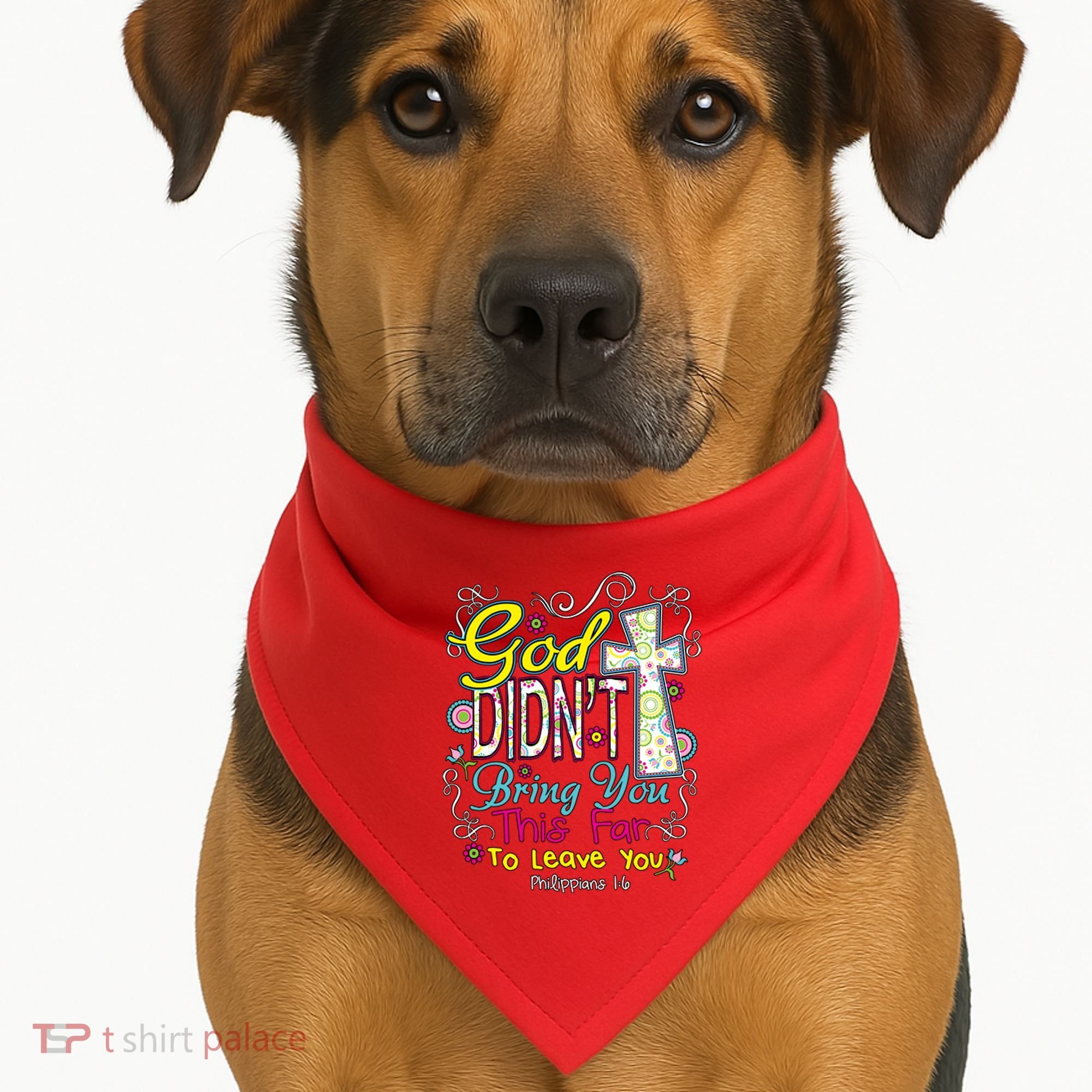 God Won't Leave You USA-Made Doggie Bandana