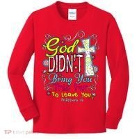 God Won't Leave You Kids Long Sleeve Shirt thumb 0