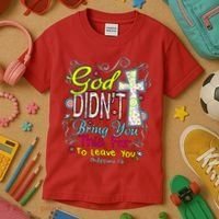 God Won't Leave You Kids T-Shirt thumb 3