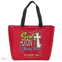 God Won't Leave You Tote Bag thumb 0