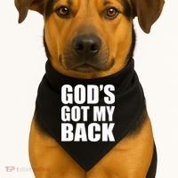 God's Got My Back USA-Made Doggie Bandana thumb 1