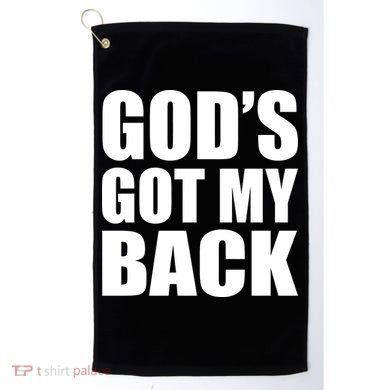 God's Got My Back Golf Towel