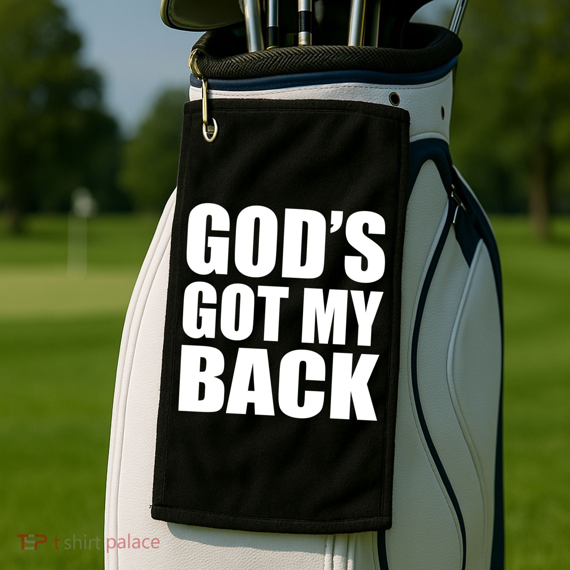 God's Got My Back Golf Towel