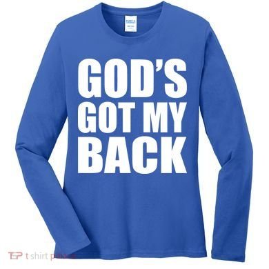God's Got My Back Women's Long Sleeve Shirt