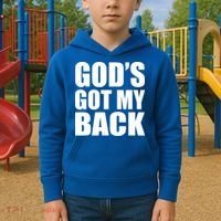 God's Got My Back Kids Hoodie thumb 2