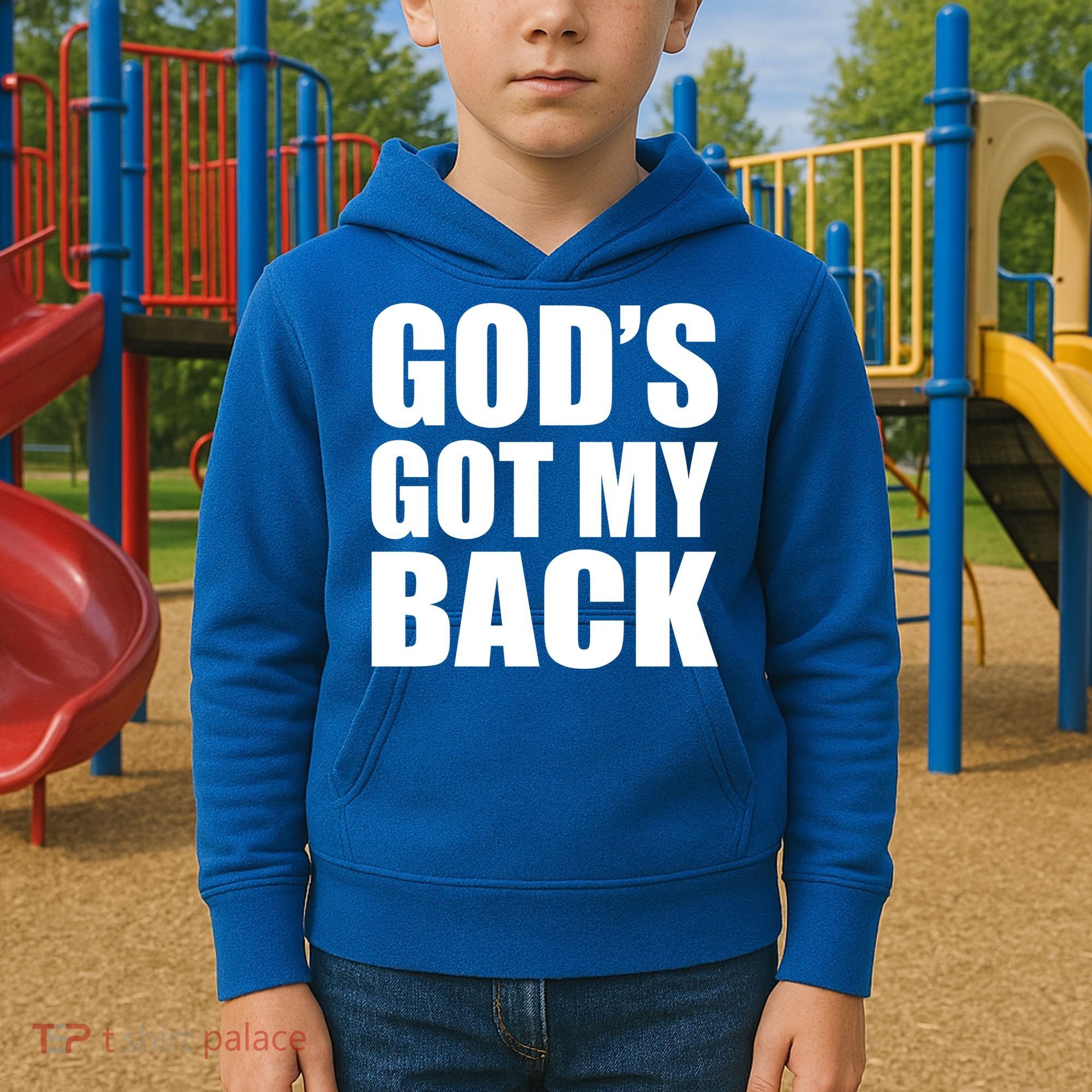 God's Got My Back Kids Hoodie