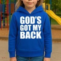 God's Got My Back Kids Hoodie thumb 3
