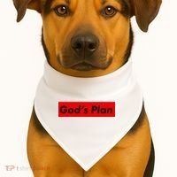 God's Plan USA-Made Doggie Bandana thumb 1