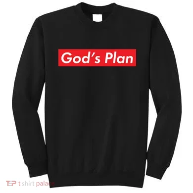 God's Plan Red Box Logo Sweatshirt