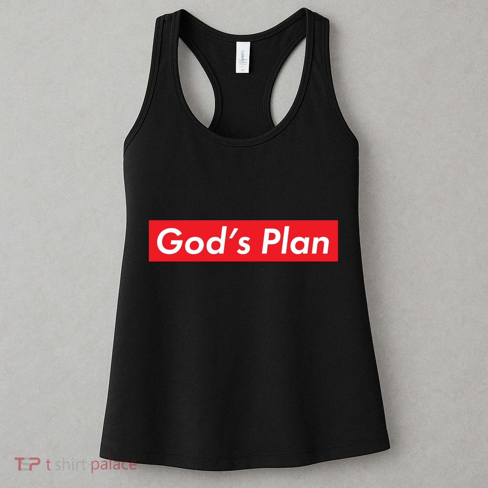 God's Plan Red Box Logo Women's Tank Top