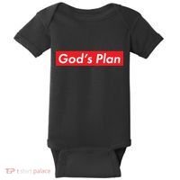 God's Plan Red Box Logo Baby Bodysuit thumb 0