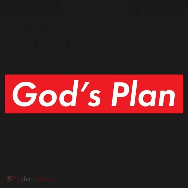 God's Plan Red Box Logo Baby Bodysuit