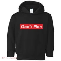 God's Plan Red Box Logo Toddler Hoodie thumb 0