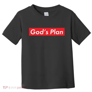 God's Plan Red Box Logo Toddler T-Shirt