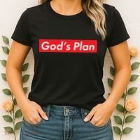 God's Plan Red Box Logo Women's T-Shirt thumb 2
