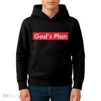 God's Plan Red Box Logo Kids Hoodie thumb 4