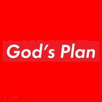 God's Plan Red Box Logo Santa Hat thumb 1