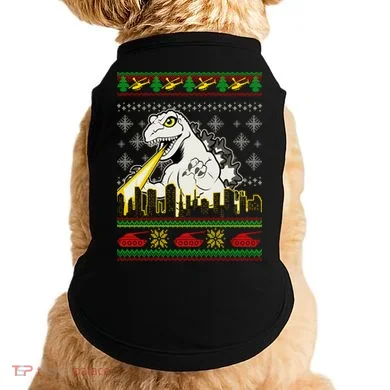 Monster Ugly Christmas Sweater Doggie Tank