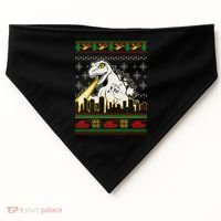 Monster Ugly Christmas Sweater USA-Made Doggie Bandana thumb 0