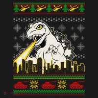 Monster Ugly Christmas Sweater Hoodie thumb 2