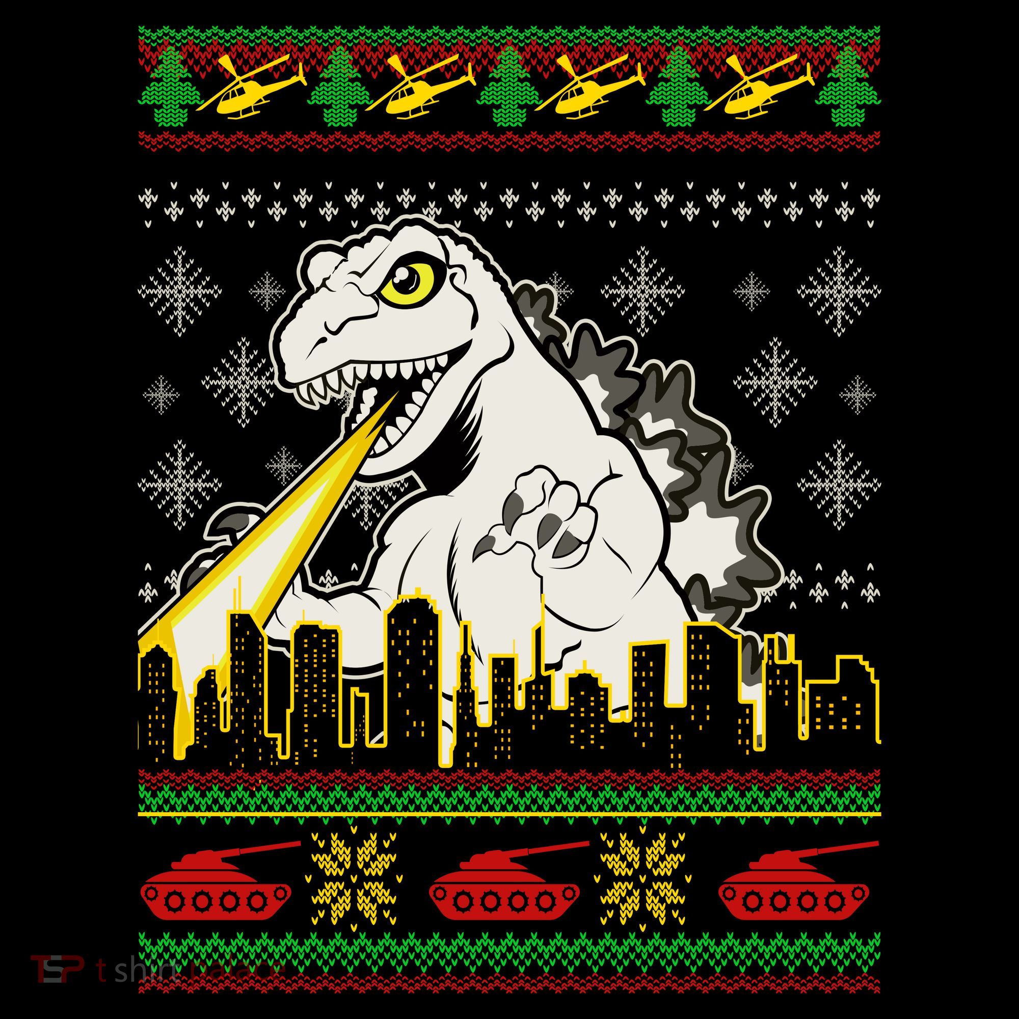 Monster Ugly Christmas Sweater Backpack