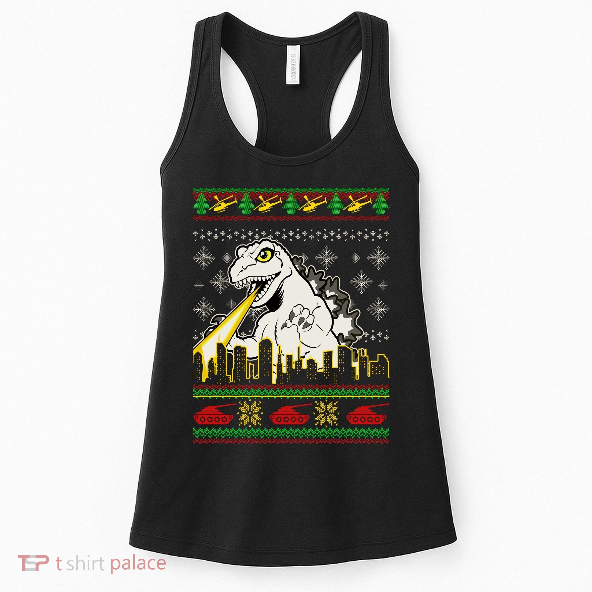 Monster Ugly Christmas Sweater Women's Tank Top