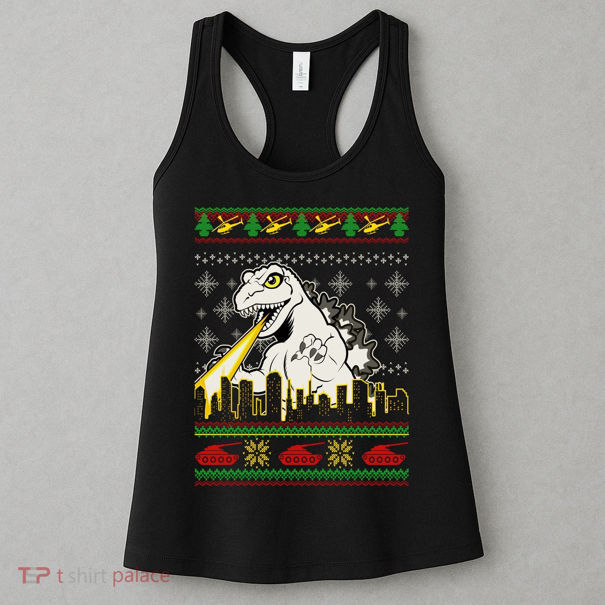 Monster Ugly Christmas Sweater Women's Tank Top