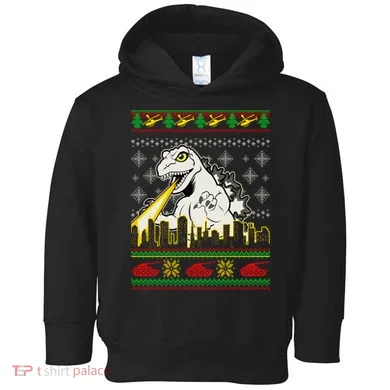 Monster Ugly Christmas Sweater Toddler Hoodie