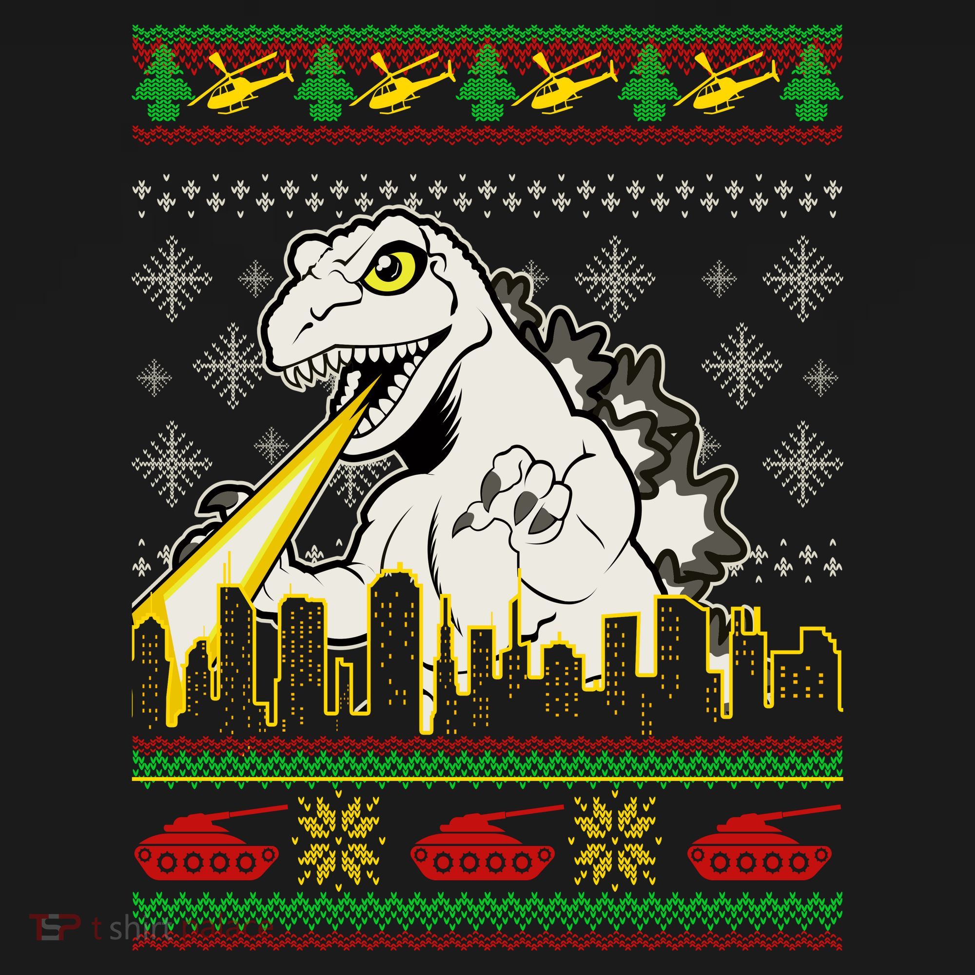 Monster Ugly Christmas Sweater Tank Top