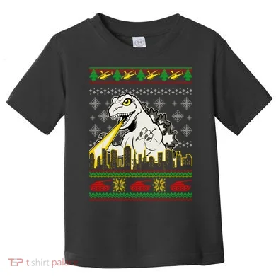 Monster Ugly Christmas Sweater Toddler T-Shirt