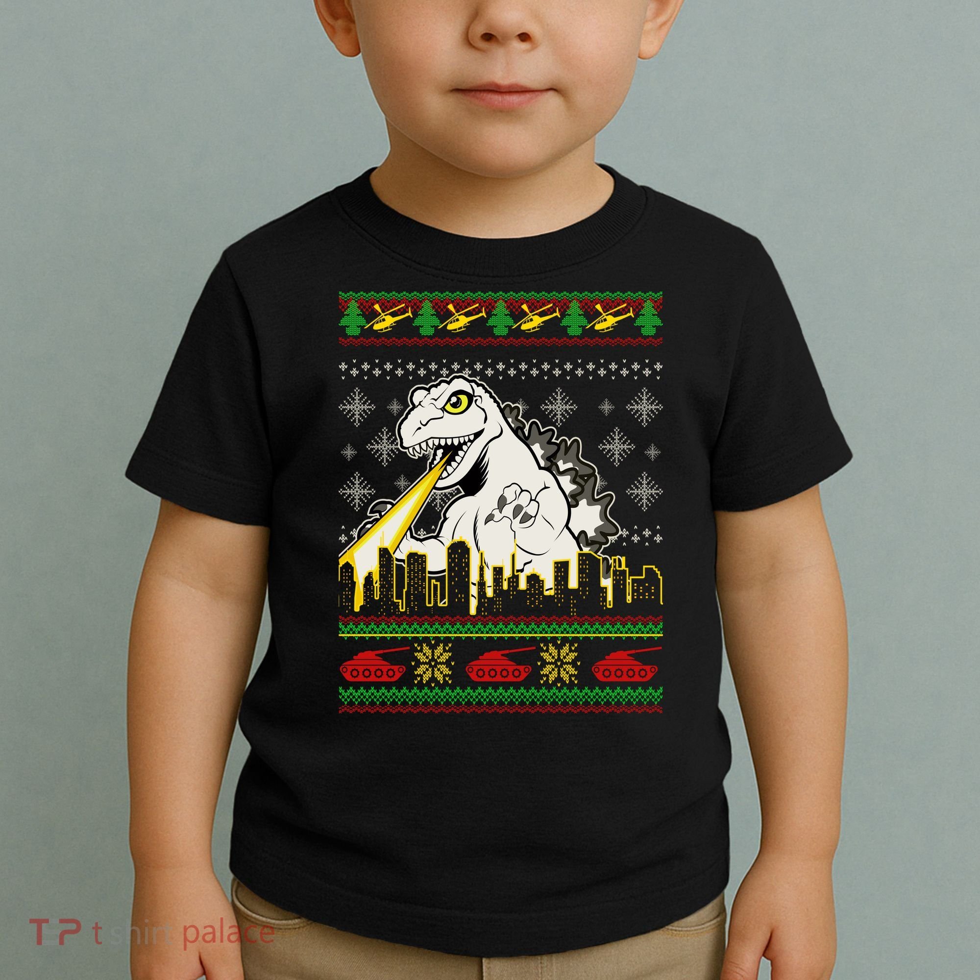 Monster Ugly Christmas Sweater Toddler T-Shirt