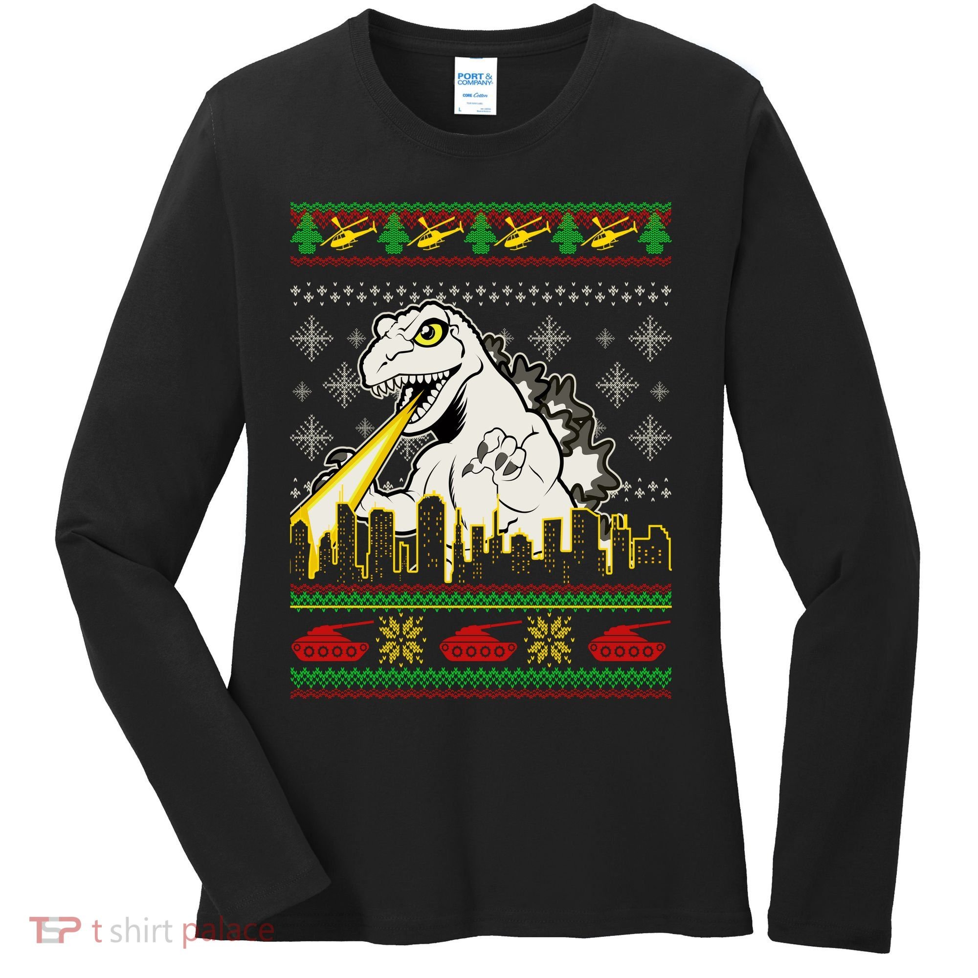 Monster Ugly Christmas Sweater Women's Long Sleeve Shirt