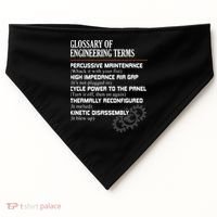 Glossary Of Engineering Terms Funny Engineer Definitions USA-Made Doggie Bandana thumb 0