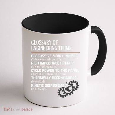 Glossary Of Engineering Terms Funny Engineer Definitions Coffee Mug back