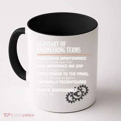 Glossary Of Engineering Terms Funny Engineer Definitions Coffee Mug