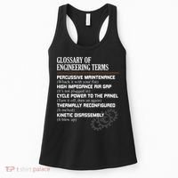 Glossary Of Engineering Terms Funny Engineer Definitions Women's Tank Top thumb 0