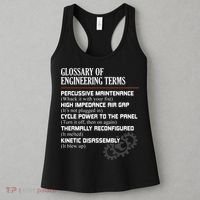 Glossary Of Engineering Terms Funny Engineer Definitions Women's Tank Top thumb 3