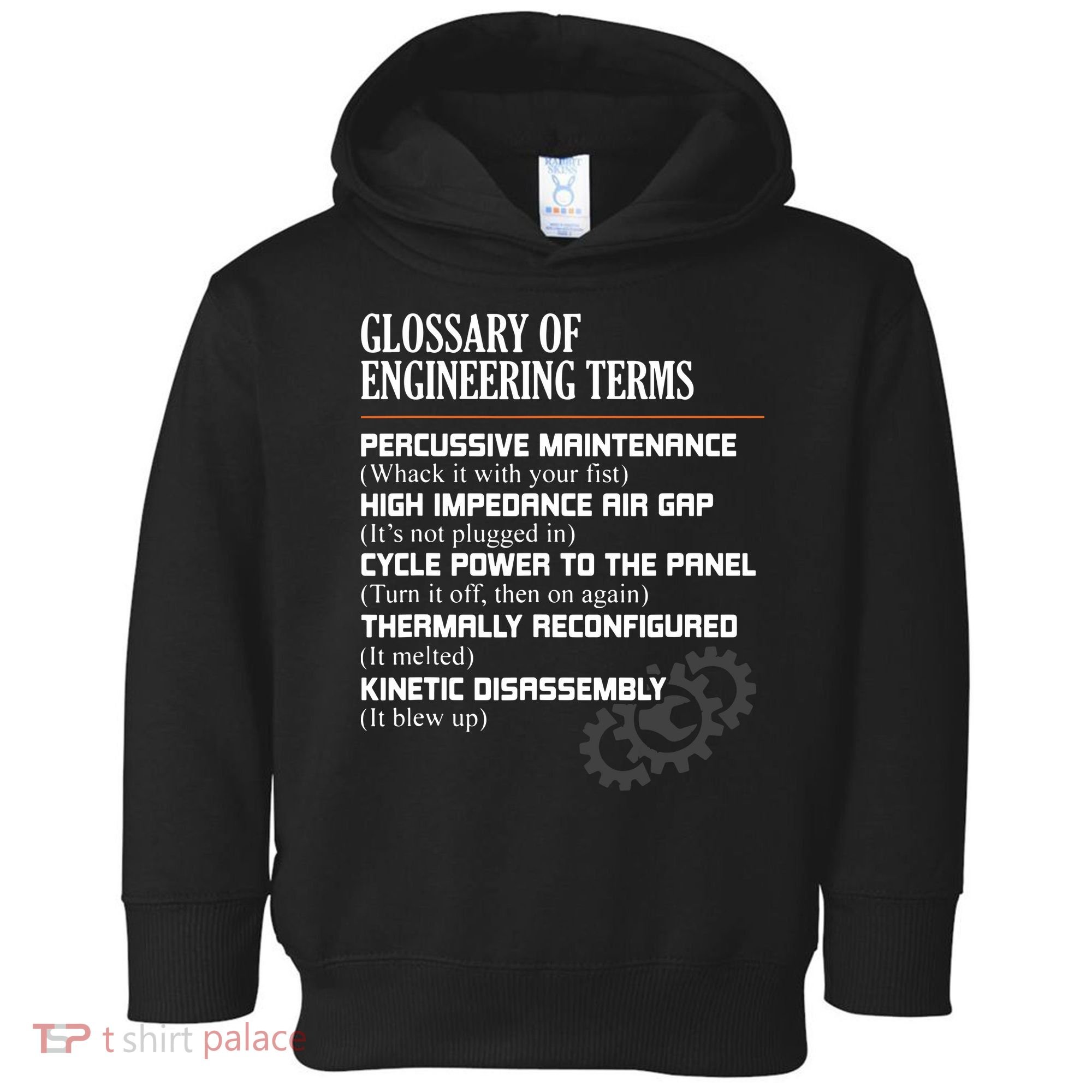 Glossary Of Engineering Terms Funny Engineer Definitions Toddler Hoodie