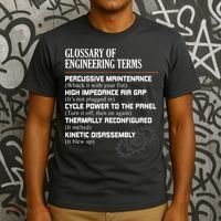 Glossary Of Engineering Terms Funny Engineer Definitions T-Shirt thumb 3