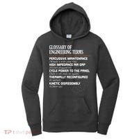 Glossary Of Engineering Terms Funny Engineer Definitions Women's Hoodie thumb 0