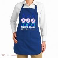 Gnome One Fights Alone Als Awareness Month Warrior Ribbon Gift Apron thumb 2