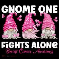 Gnome One Fights Alone Pink Breast Cancer Awareness Coffee Mug thumb 5