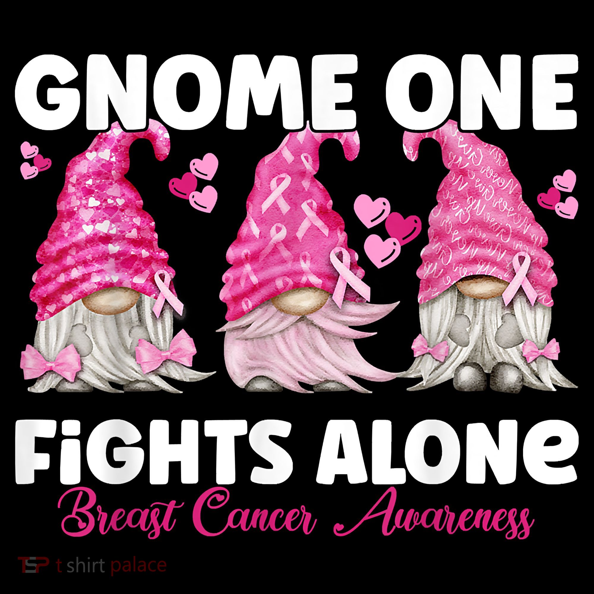 Gnome One Fights Alone Pink Breast Cancer Awareness Coffee Mug