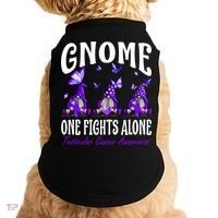 Gnome One Fights Alone Testicular Cancer Awareness Cute Gift Doggie Tank thumb 0