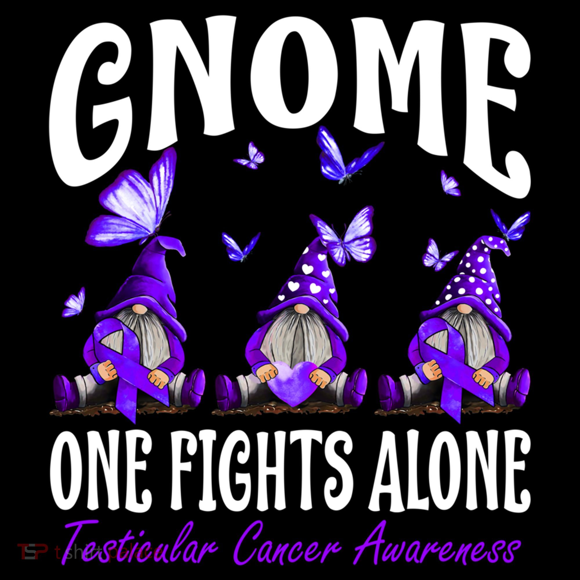 Gnome One Fights Alone Testicular Cancer Awareness Cute Gift Coffee Mug