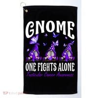 Gnome One Fights Alone Testicular Cancer Awareness Cute Gift Golf Towel thumb 0